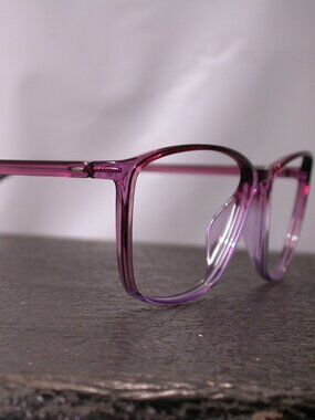Silhouette Titan Purple Clear and Black Light Weight Eyeglasses Made in Austria